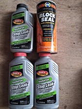  Qty 4 Bar's Leaks Radiator Stop Leak - 11 oz Concetrate K W Block Seal 1 Pound