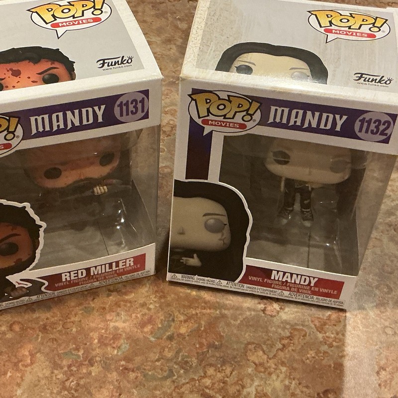 Funko Pop! Movies Mandy Vinyl Figures 2-Pack Red Miller #1131 Mandy #1132