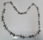 Cecilia Tono Taxco Mexico Sterling Long Necklace curved bars links vintage
