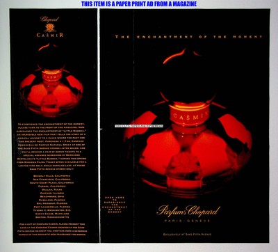 Chopard Casmir Perfume 1994 Trade Print Magazine Ad Poster ADVERT