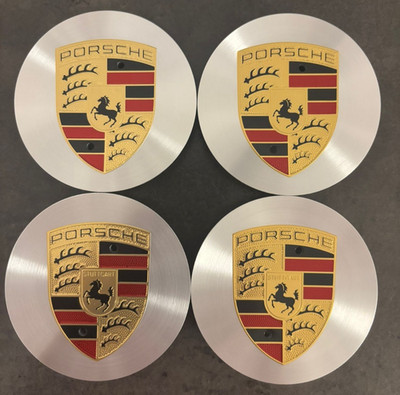 Porsche Radnabendeckel 76mm Original 9Y0.601.149 Nabenkappe Silber Chrom NEU