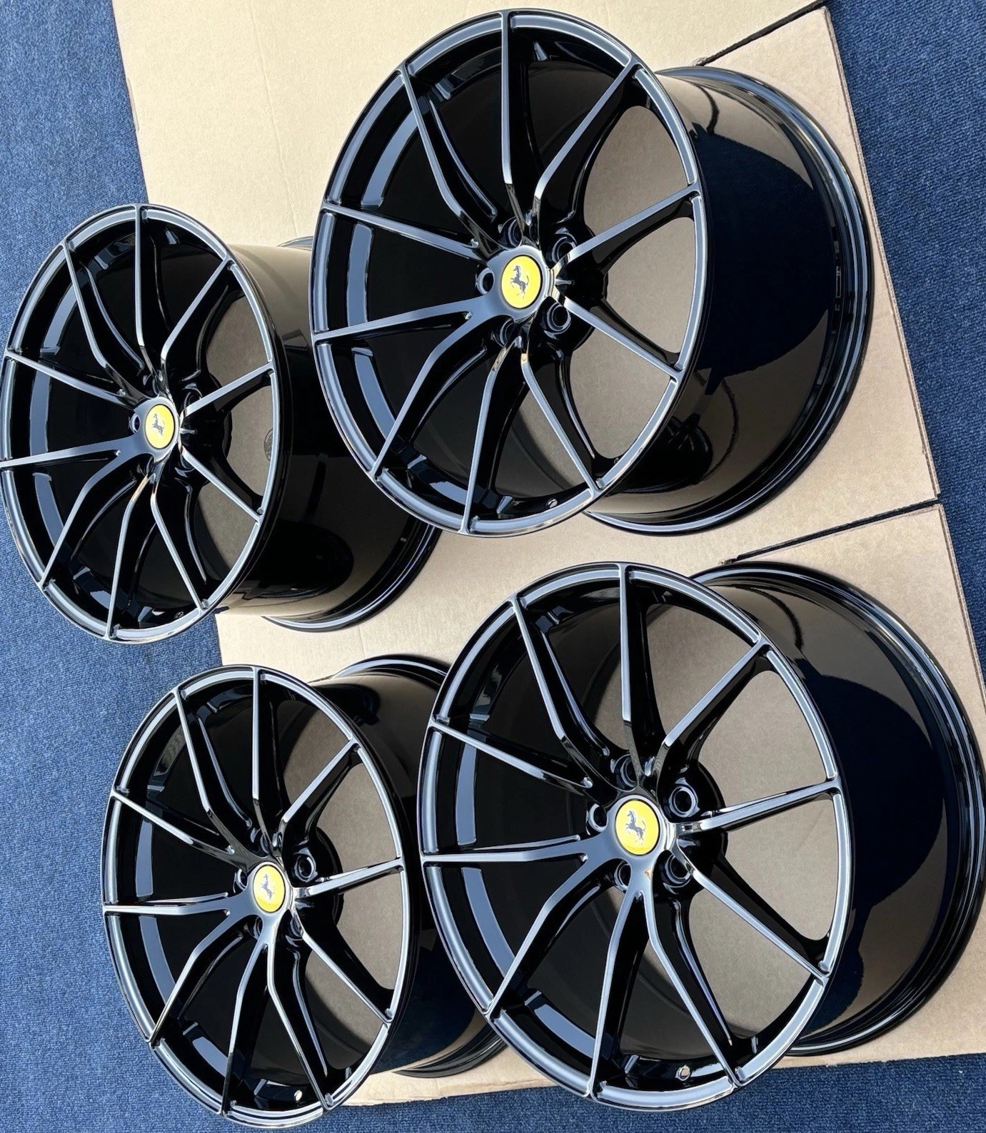 20” OEM FERRARI 812 SUPERFAST GTS F12 TDF LIGHTWEIGHT WHEELS  COMPETIZIONE RIMS