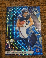 2025 Mosaic - Colston Loveland RC Reactive Blue Mosaic #304 - Chicago Bears