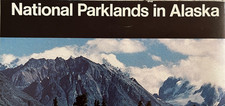 Vintage 1987 PARKLANDS in ALASKA   NATIONAL PARK SERVICE UNIGRID BROCHURE/MAP