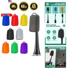 8 Pack Silicone Toothbrush Covers, Tooth Brush Cover Cap for Electric  Manua...