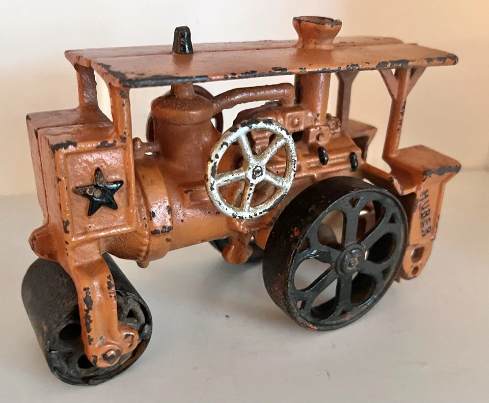 1930’s HUBLEY CAST IRON HUBER STEAMROLLER - RARITÄT -,G/VG - Bild 2 von 4