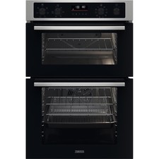 Zanussi ZKCNA7XN Built-In Electric Double Oven - Stainless Steel