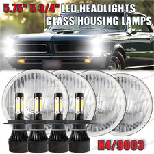 4pcs 5 3/4" 5.75 LED Headlights Projector HI/LO DRL for Pontiac GTO Grand Prix