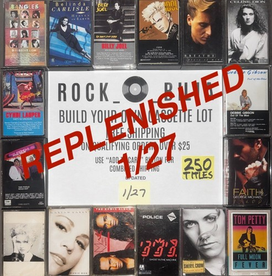 #ad ALL $5 80#x27;s 90#x27;s ROCK POP BUY 5 amp; GET FREE SHIPPING BUILD YOUR CASSETTE TAPE LOT $5.00