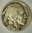 1917 D Buffalo Indian Head Nickel VG 5c US Coin Very Good Circulated Denver Mint