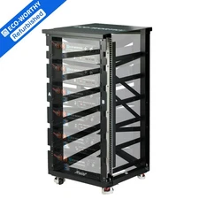 ECO-WORTHY 6-Tier 3U Server Rack for 48V 100Ah LiFePO4 Batteries (V1/V2/V3)
