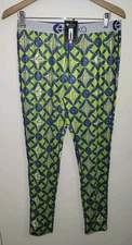 Ethika Leggings Green Blue 2001 Girls Size XL (12-14) New With Tags $42 Retail