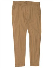 LEVI'S Mens Slim Chino Trousers W32 L30 Beige Cotton DL15