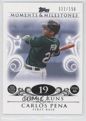 2008 Topps Moments & Milestones /150 Carlos Pena (2007 MLB Superstar 46 HRs) 0b8