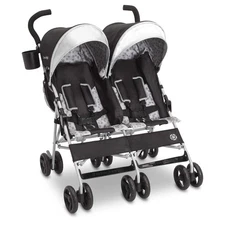 Jeep Scout Double Stroller: Charcoal Galaxy, Easy-Fold, Multi-Position Recline