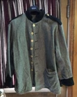 Confederate CSA Gray Wool Coat Unlined, 46-48 North Carolina State Troops