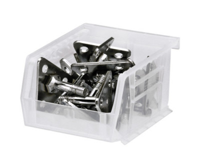 Stack and Hang Bin 5-3/8'' x 4-1/8'' x 3'', 24/CS Clear