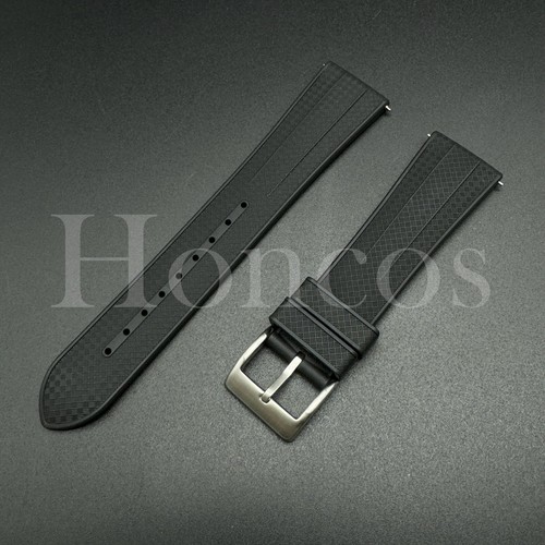 22 MM FKM Soft Silicone Rubber Watch Band Strap Quick Release Fits for Citizen - Picture 4 of 26