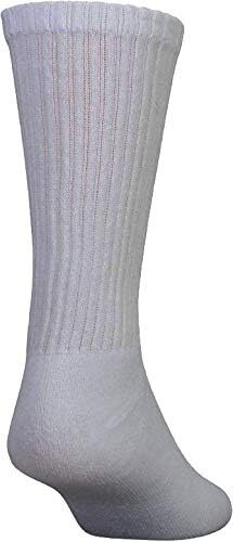 Wholesale Lot Solid Gray Men's Athletic Crew Sport Socks Cotton Size 9-11 10-13 - Picture 3 of 5