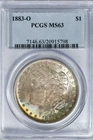 1883-O Morgan PCGS MS63 Silver Dollar w/Pretty Blue Toning!