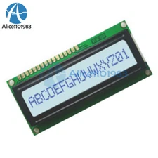 White 1601 16X1 Character LCD Display Module LCM STN SPLC780D / KS0066