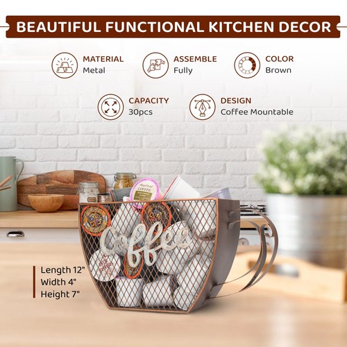 Made Easy Kit Coffee Pod Organizer - Home Coffee Bar Functional Décor - Storage - Picture 12 of 137
