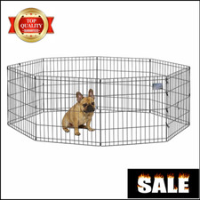 Jaula Para Perros O Mascotas para jugar 8 Panels De 24"H Gate for Dogs