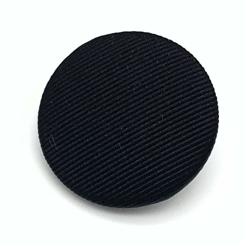 DJ Dinner Jacket Tuxedo Buttons. Black Satin (smooth or ribbed) covered button - Picture 8 of 14