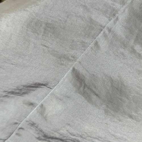 Lucky Brand Gray Satin Long Sleeve Top Blouse Ties Elastic Details Size L - Picture 8 of 10