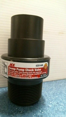 ACE Sump Pump 1-1/2" to 1-1/2" Check Valve  (4201448)  FS