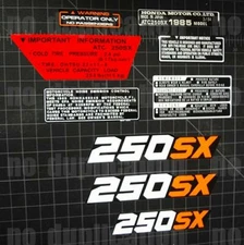 1985 85' Trike ATC 250sx kit 9pc frame decals aufkleber sticker graphics 