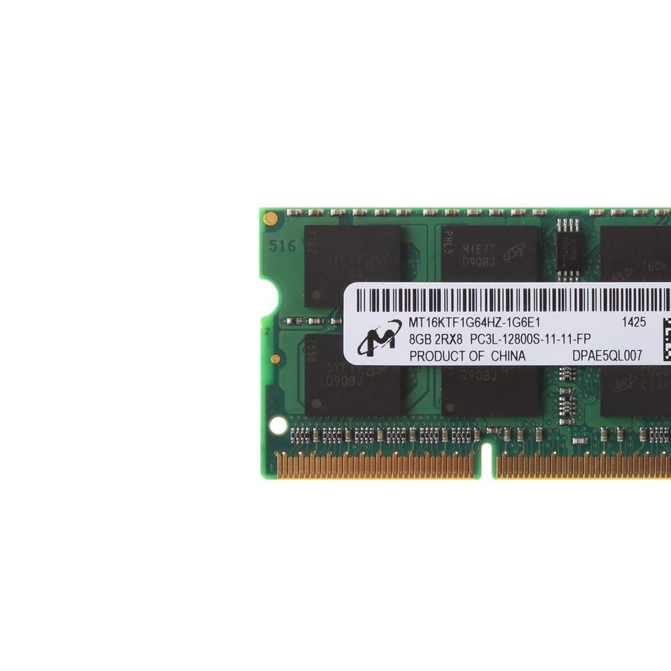 8GB 4GB 2GB DDR3L 1600MHz PC3L-12800S 1.35V 204Pin SO-DIMM Laptop RAM Micron LOT - Image 4 of 4