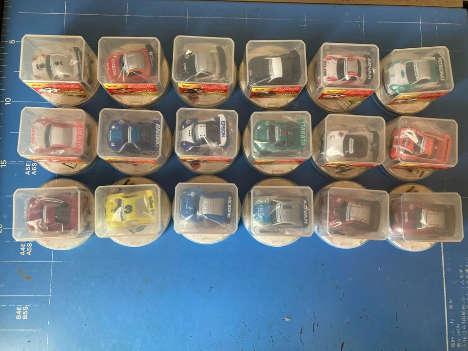 Suntory Coffee Boss,SUPER GT Pull Back Car Selection, All 18 Cars Full Set - Image 2 of 4