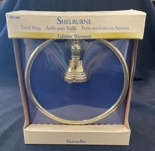 Glacier Bay Wall Mounted Towel Ring Metal Gold/Brass - Shelburne