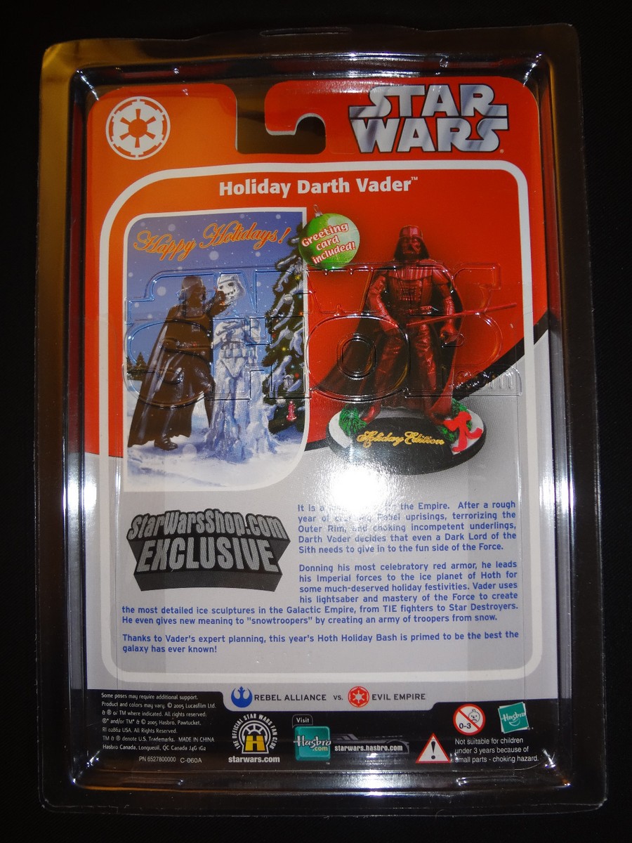 Star Wars HOLIDAY DARTH VADER 2005 Edition action figure NEW Case