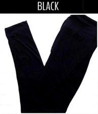 One Pair Of BRAND NEW LuLaRoe Tall  Curvy 2 18  TC2 SOLID BLACK Leggings