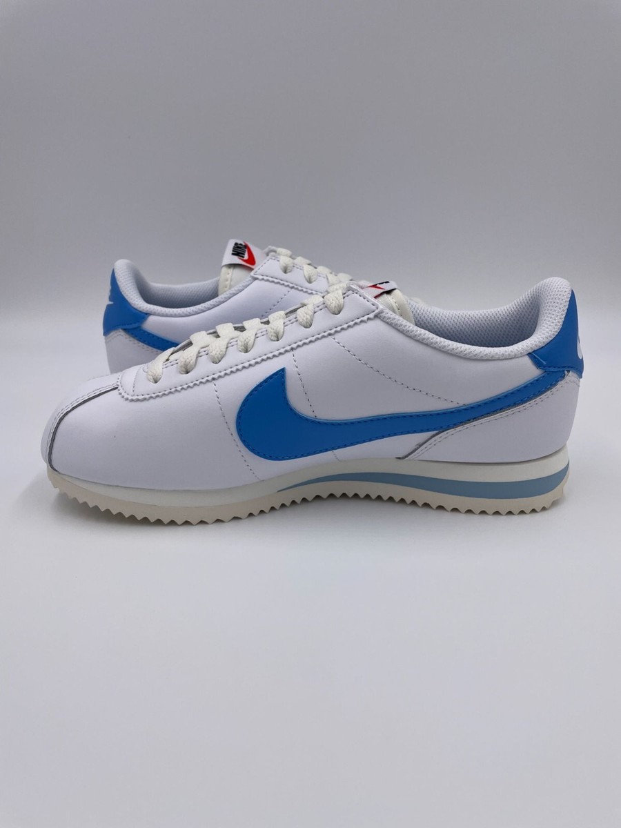 Nike Cortez White Baby Blue Womens Shoes