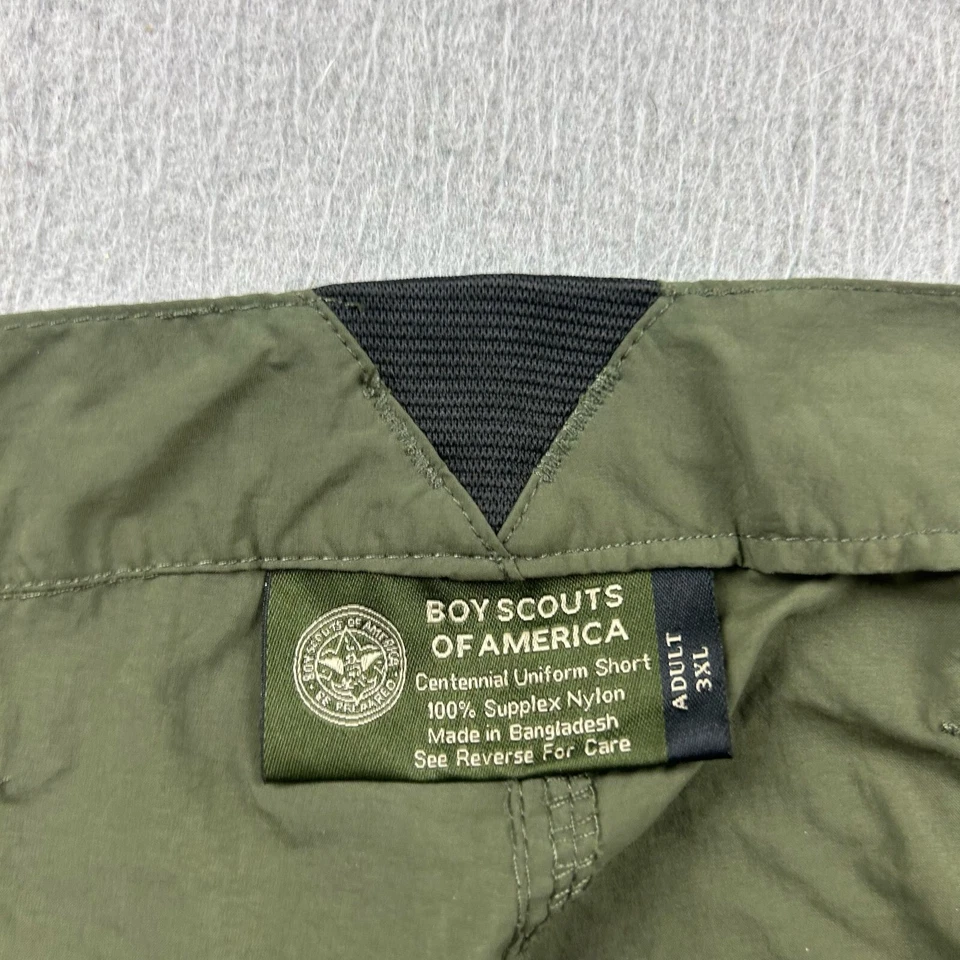 Boy Scouts Of America Shorts Adult 3XL Green Cargo Centennial Uniform NWT - Image 2 of 4