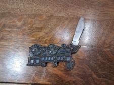 Vintage Folding Pocket Knife. USA Made 1 Blade Train H46 9