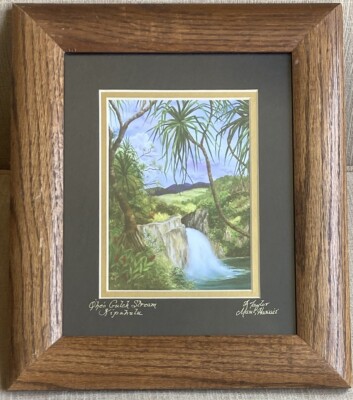 1997 Artist J A Julie Taylor Maui Hawaii Fine Art Framed Print