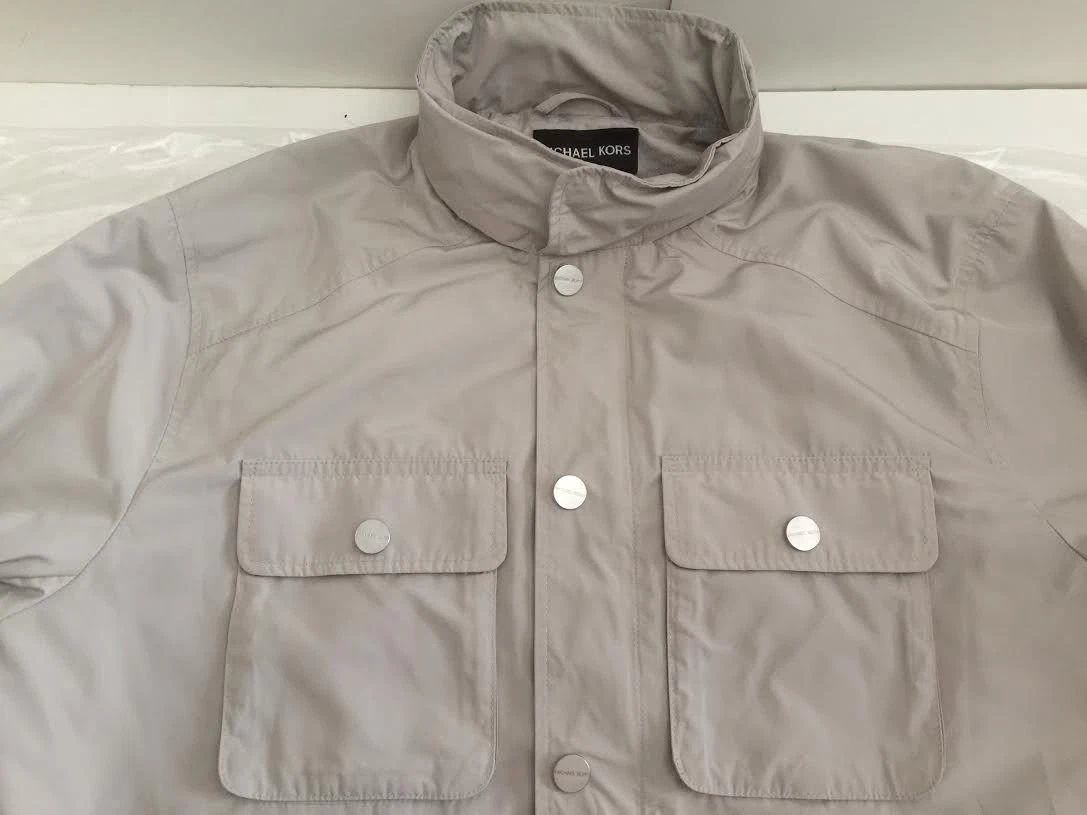 GIACCA A VENTO MICHAEL KORS STONE SAFARI DA UOMO TAGLIA XL $595