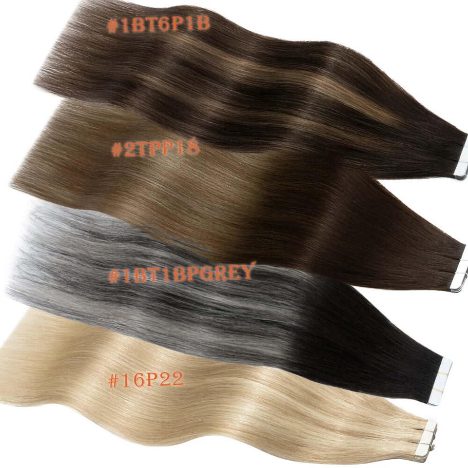 40 Stück Tape In Remy Skin Weft 100% Echthaar Extensions Haarverlängerung Tresse - Bild 3 von 4