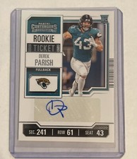 2023 Panini Contenders Derek Parish Rookie Ticket Auto #179