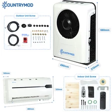 12V 10000BTU Mini Split A/C Truck Air Conditioner For Semi Trucks Bus RV Caravan