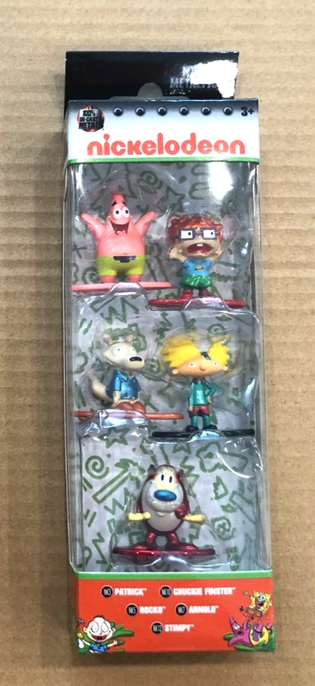 🔥Figuras de metal Jada Nano Disney Nickelodeon - Dos paquetes de 5 Scrooge Bob Esponja Stimpy🔥 Foto 3 de 4