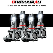 For Chevy Silverado Tahoe C/K 1500 2500 1994-1998 9005 9006 LED Headlights Bulbs