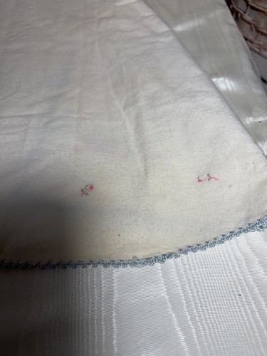 VINTAGE BABY EMBROIDERY NIGHT GOWN KIMONO 22 IN. LONG FLANNEL COTTEN - Picture 7 of 10