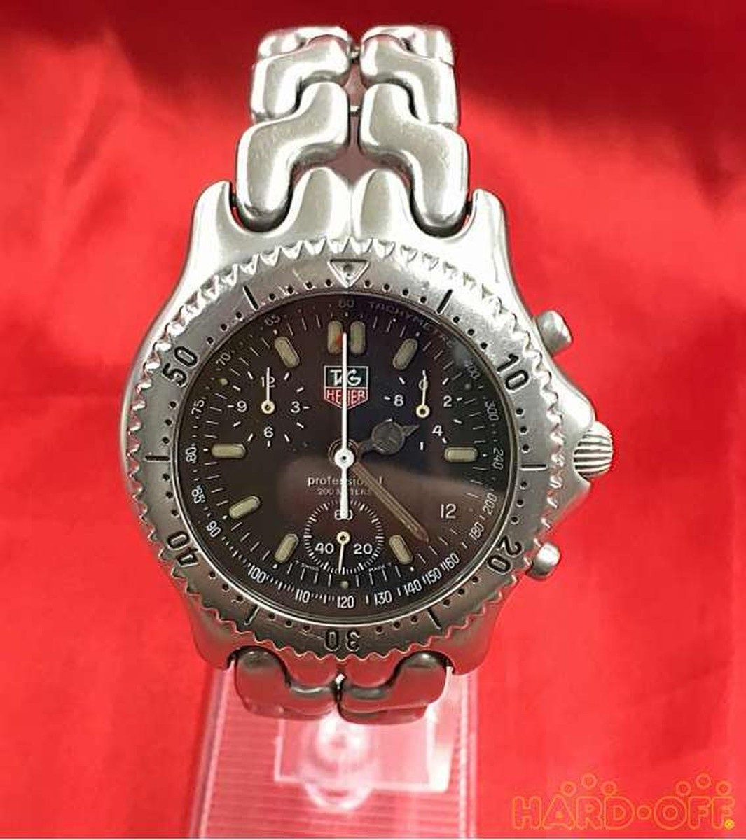 TAG Heuer Professional S39.306 Vintage Date Black Slv 200M TAG Heuer Professional S39.306 Vintage Date Black Slv 200M