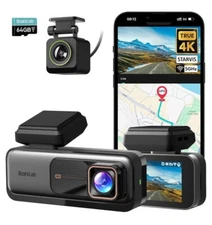Botslab 360 Dash Cam #G980H 4K UHD ADAS, Starvis, Built-In GPS, Parking Monitor