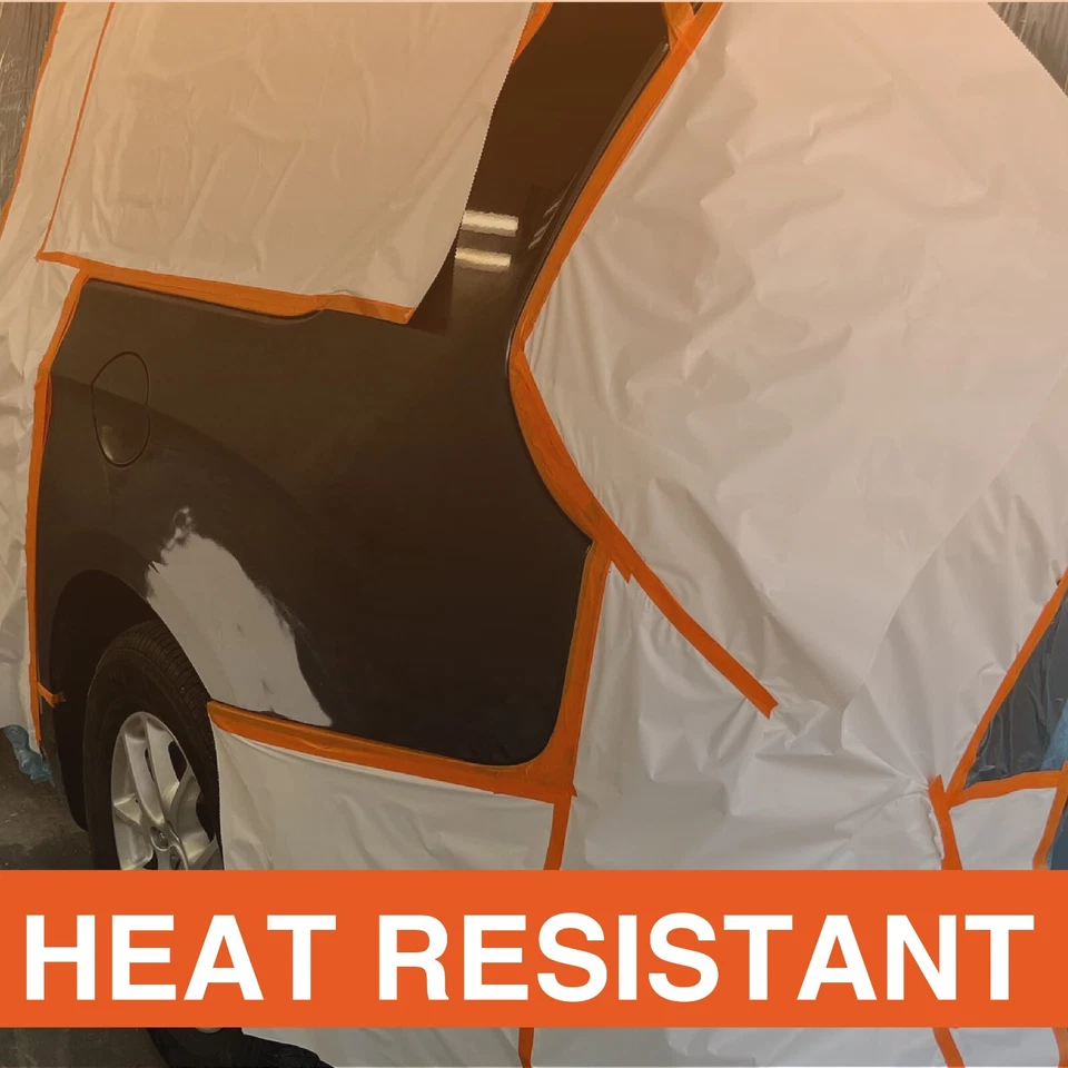 LAUCO Orange Automotive Refinishing Masking Tape, Moisture UV and Heat Resistant - Image 3 of 4